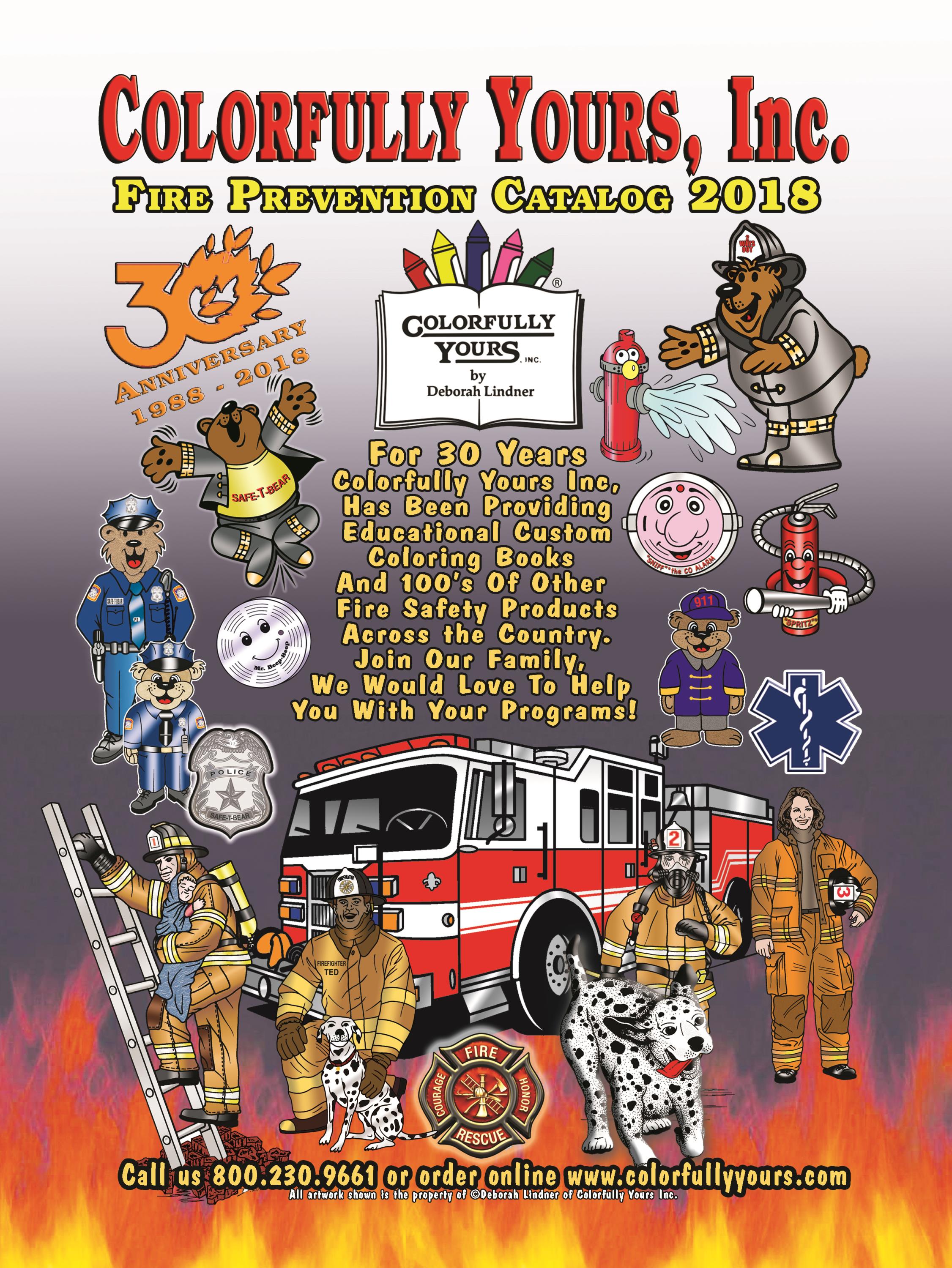 Fire Safety Awareness Fire Education Public Safety Coloring Books